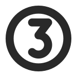 Number 3 Circle SVG Icon